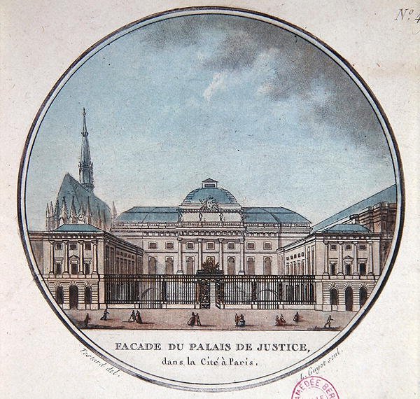 Façade du Palais de Justice, vers 1785 - Jean (after) Testard