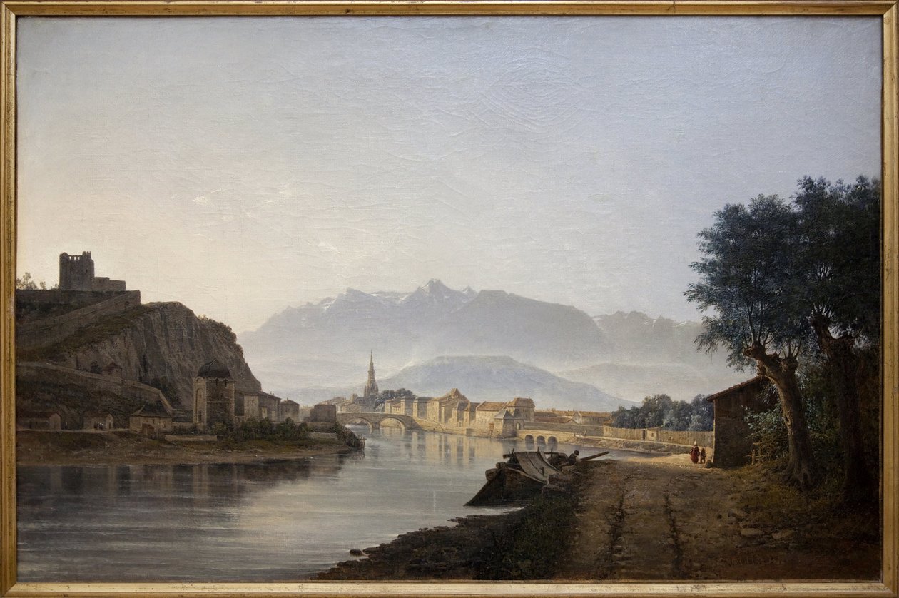 Vue de Grenoble prise du Quai de la Graille - Jean Alexis Achard