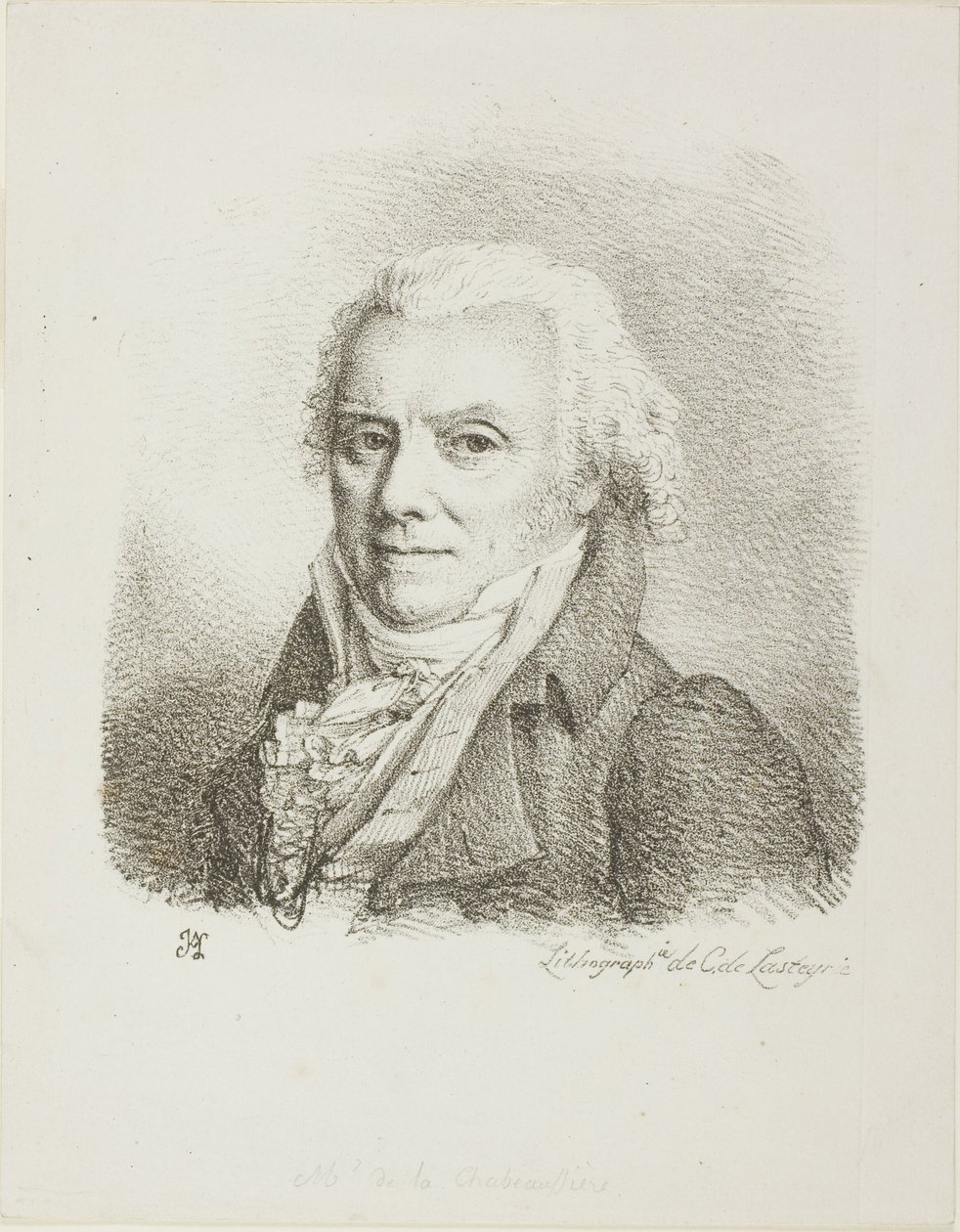 Autoportrait en manteau de tissu sombre - Jean Antoine Laurent
