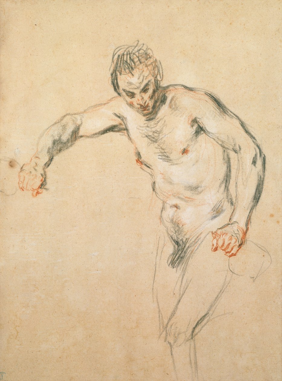 Un satyre versant du vin, c.1716 - Jean Antoine Watteau