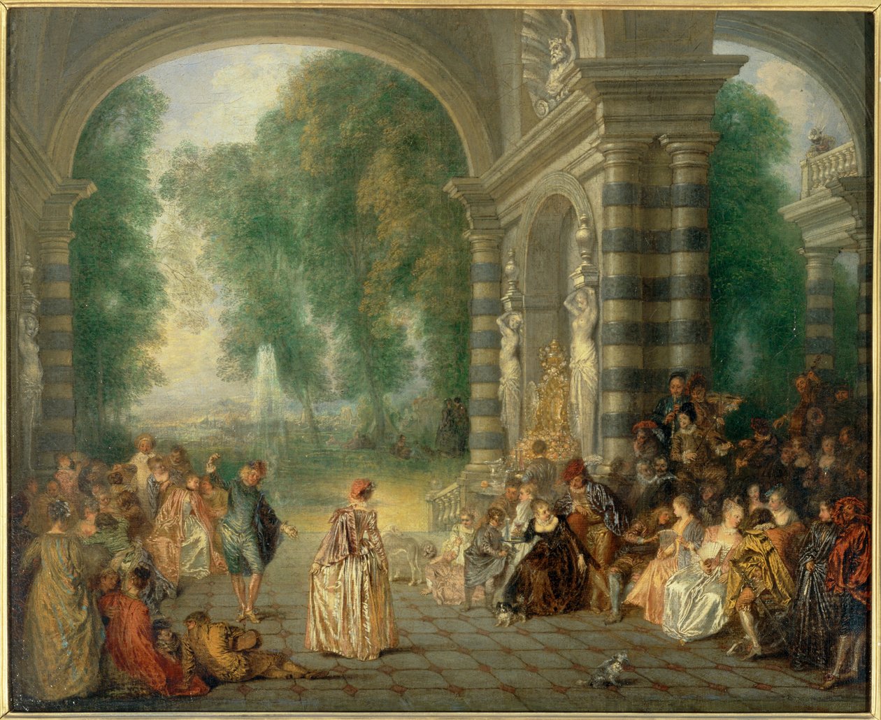 Une fête champêtre (peinture) - Jean Antoine Watteau