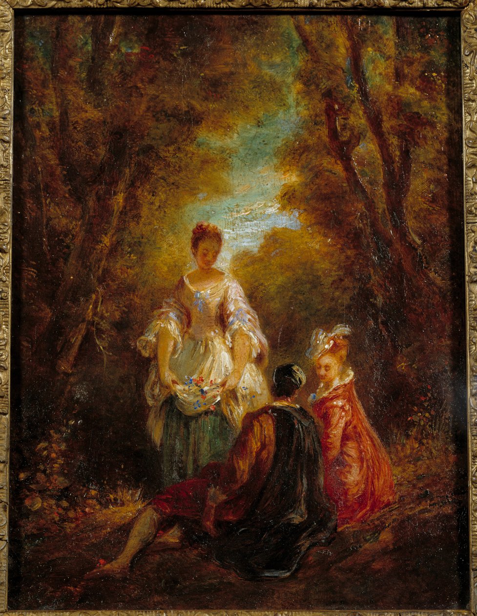 Personnages dans un parc - Jean Antoine Watteau