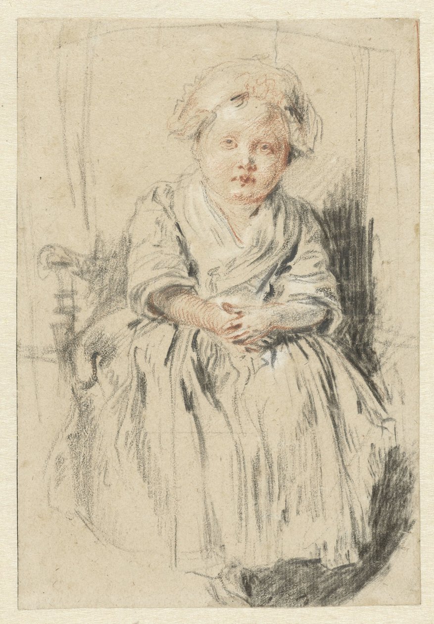 Enfant assis sur une chaise - Jean Antoine Watteau
