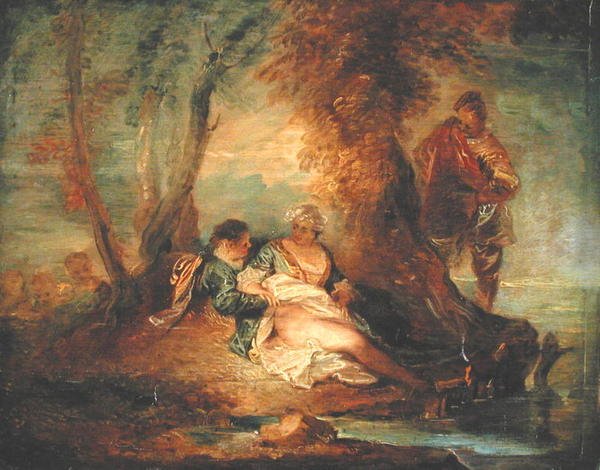 Figures dans un paysage, vers 1700 - Jean Antoine Watteau