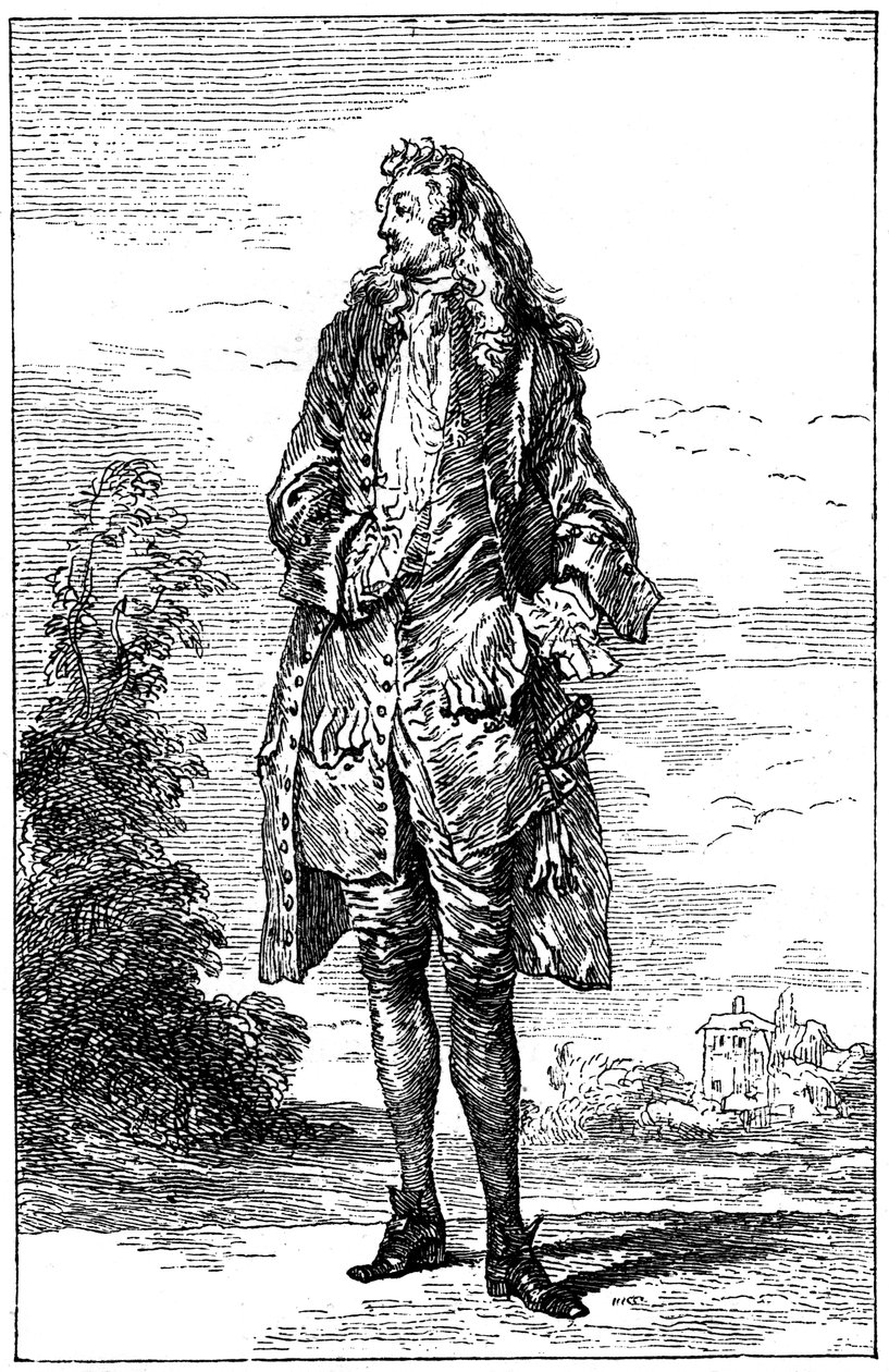 Homme en costume français - Jean Antoine Watteau
