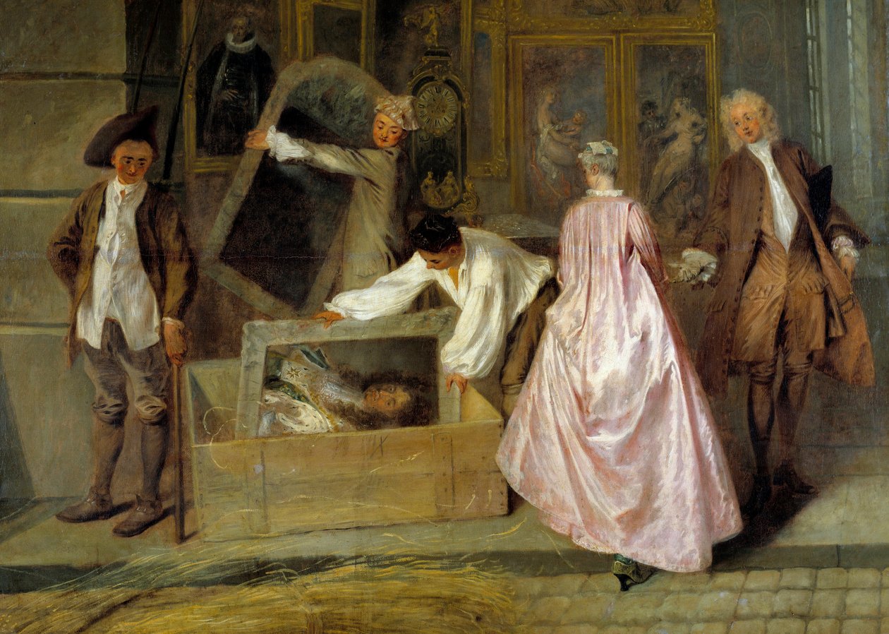 Préparation du colis. Détail gauche de l