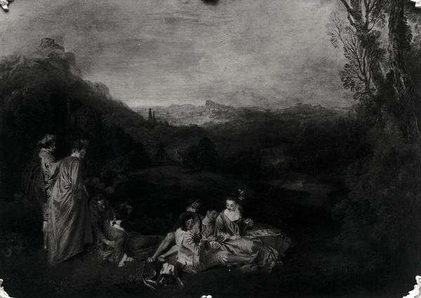 Amour paisible, vers 1718-19 - Jean Antoine Watteau