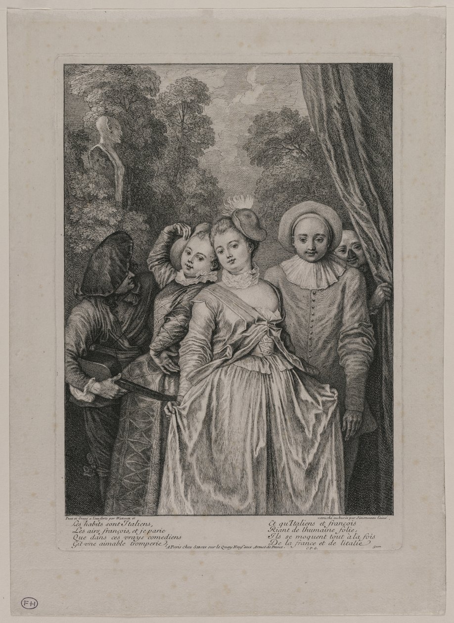 Les vêtements sont italiens - Jean Antoine Watteau
