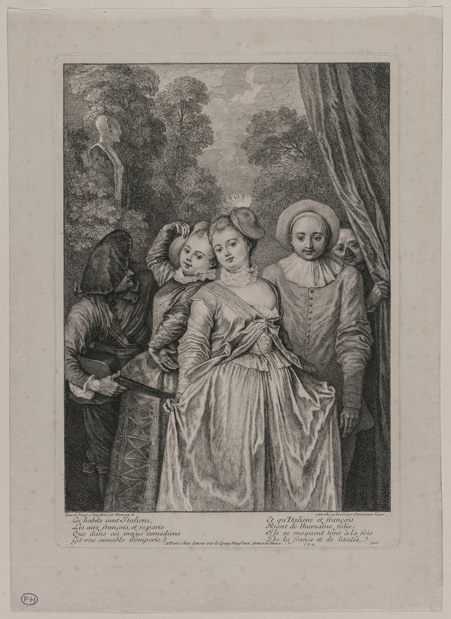 Les vêtements sont italiens - Jean Antoine Watteau