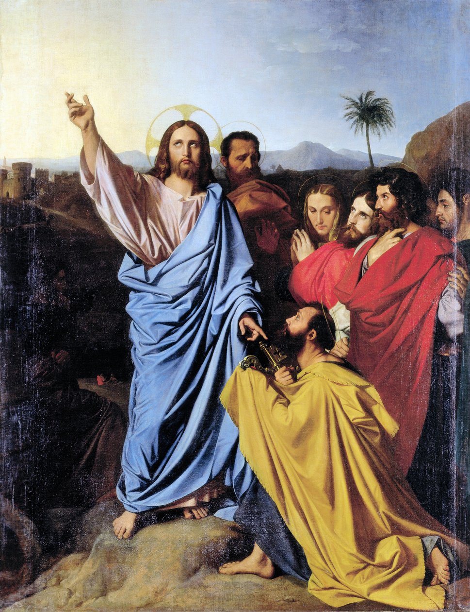 Remise des clés à Saint Pierre - Jean Auguste Dominique Ingres