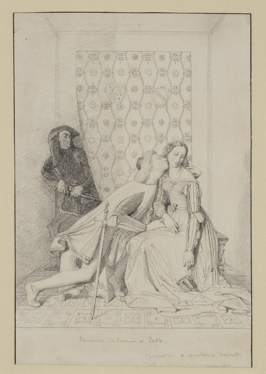 Francesca da Rimini et Paolo - Jean Auguste Dominique Ingres