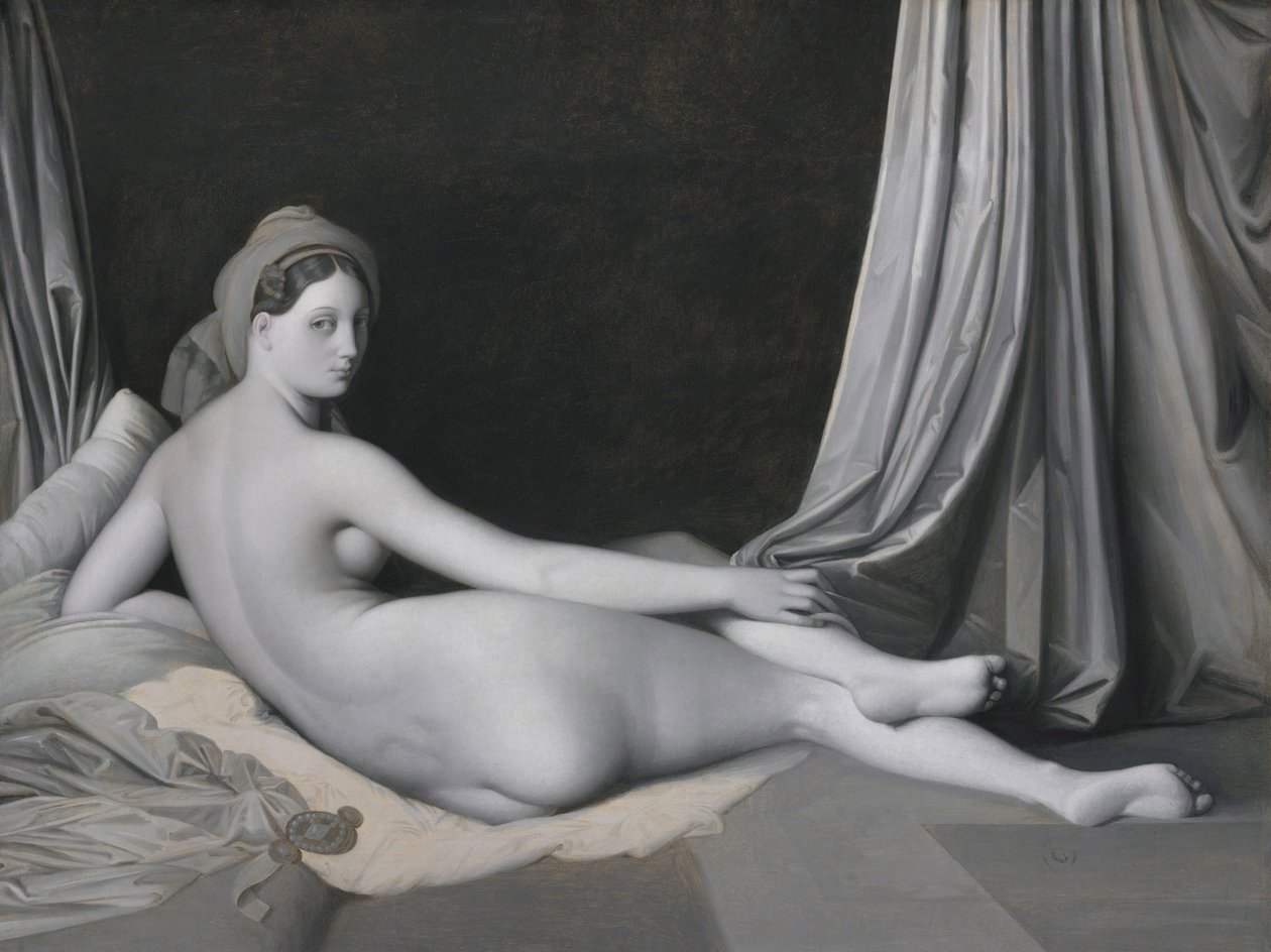 Odalisque en grisaille, vers 1824-1834 - Jean Auguste Dominique Ingres