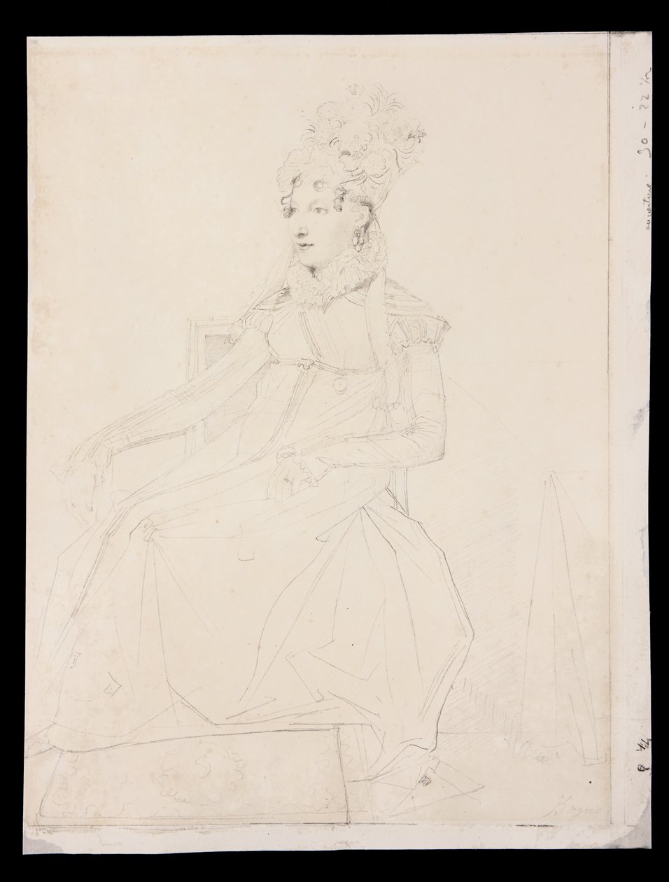Portrait de la reine Caroline Murat - Jean Auguste Dominique Ingres