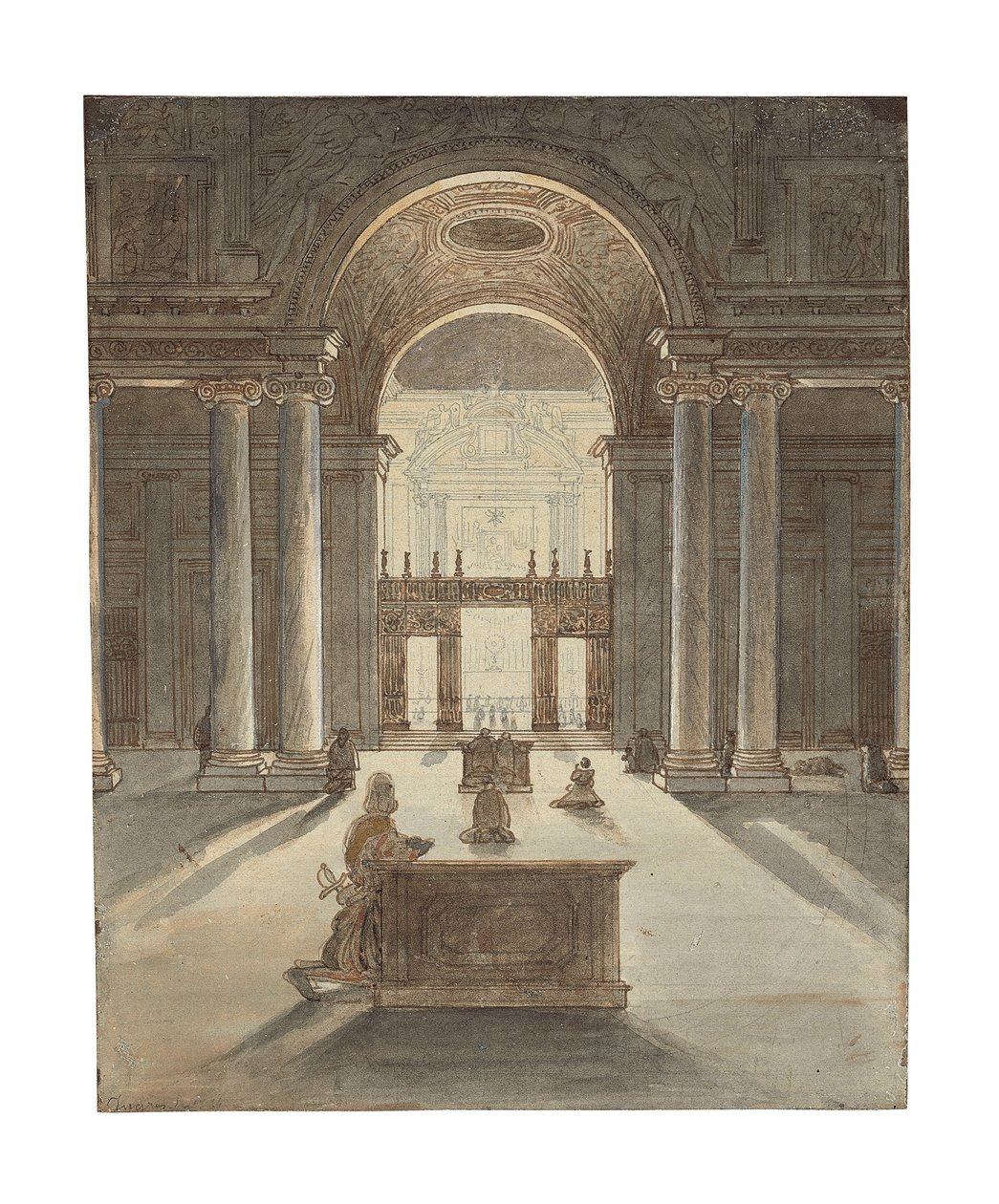 La chapelle Borghèse à Santa Maria Maggiore, Rome - Jean Auguste Dominique Ingres