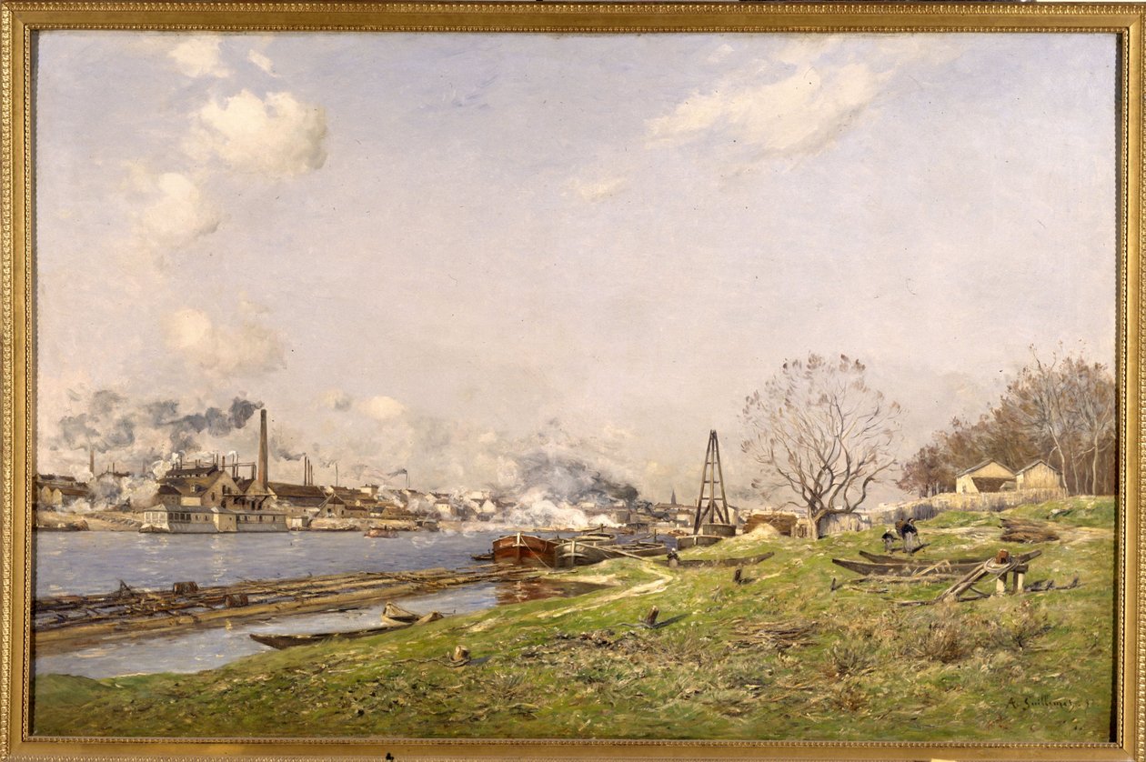 La Seine à Conflans-Charenton - Jean Baptiste-Antoine Guillemet