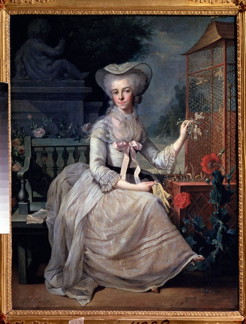 La jeune dame à la cage - Jean Baptiste Charpentier