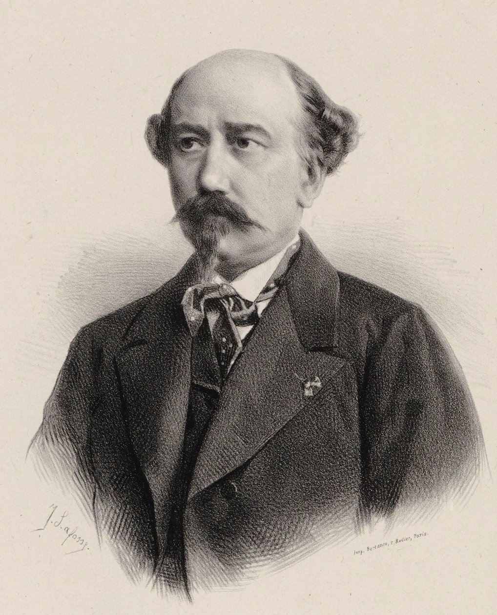 Portrait du compositeur Aimé Maillart - Jean Baptiste Adolphe Lafosse