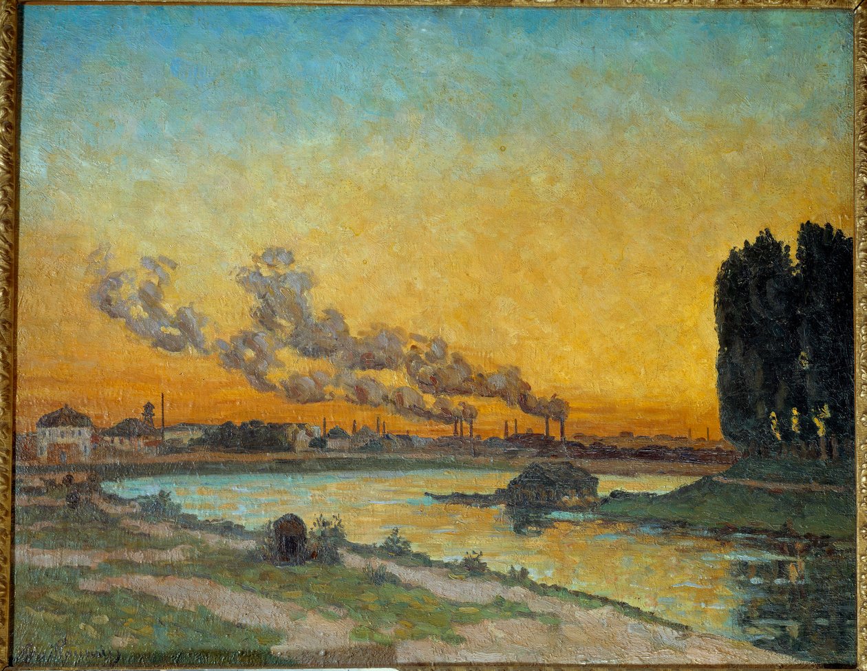 Coucher de soleil à Ivry - Jean Baptiste Armand Guillaumin