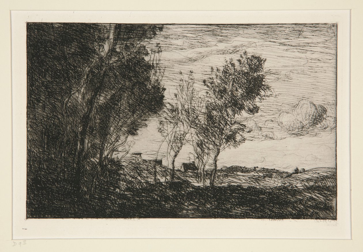 Dans les Dunes: souvenir du bois de la Haye - Jean Baptiste Camille Corot