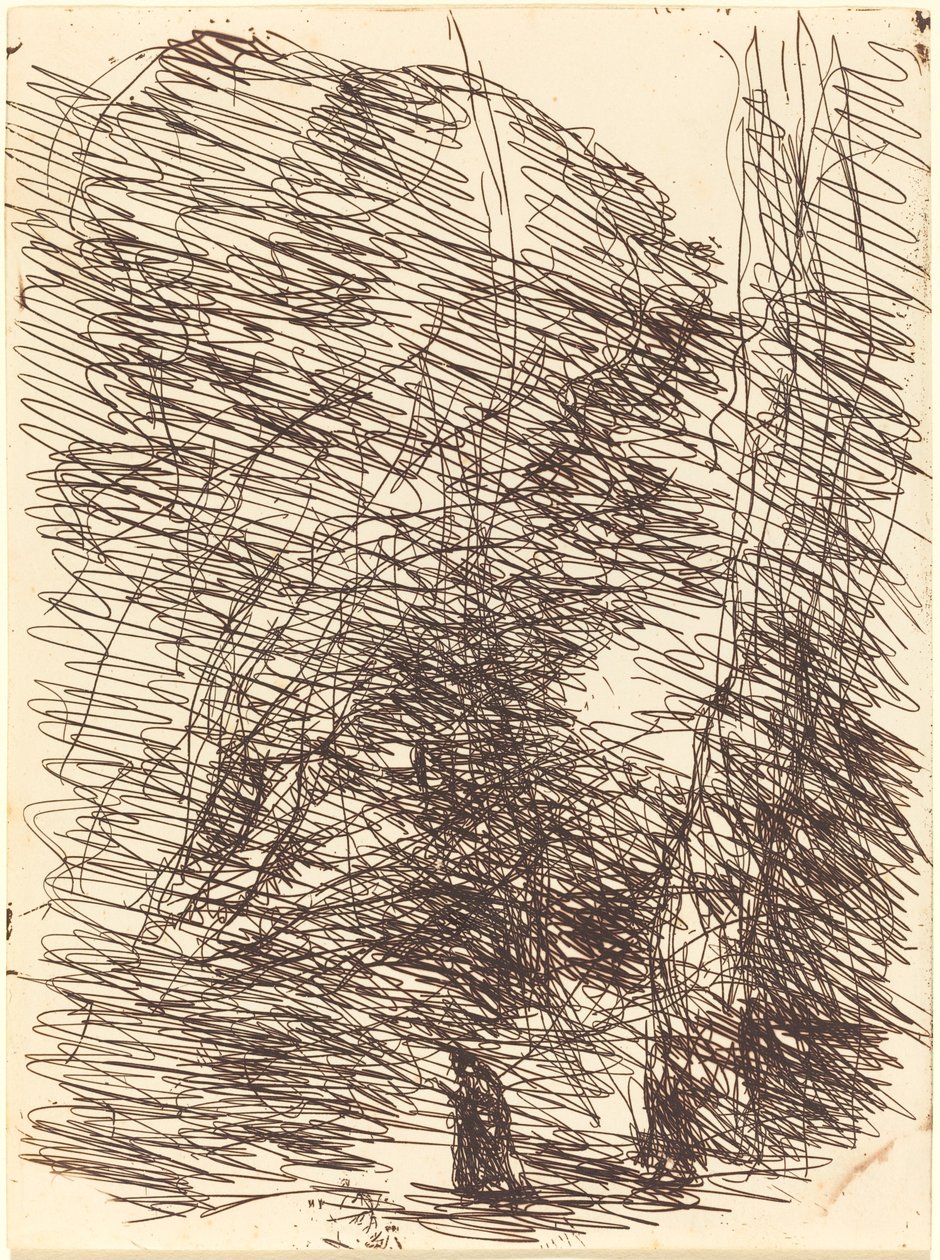 Le Rêveur sous les grands arbres, 1874 - Jean Baptiste Camille Corot