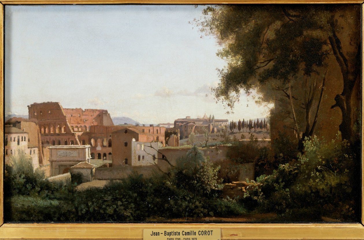 Le Colisée vu des jardins Farnese - Le Collisée vu des jardins Farnese ... - Jean Baptiste Camille Corot