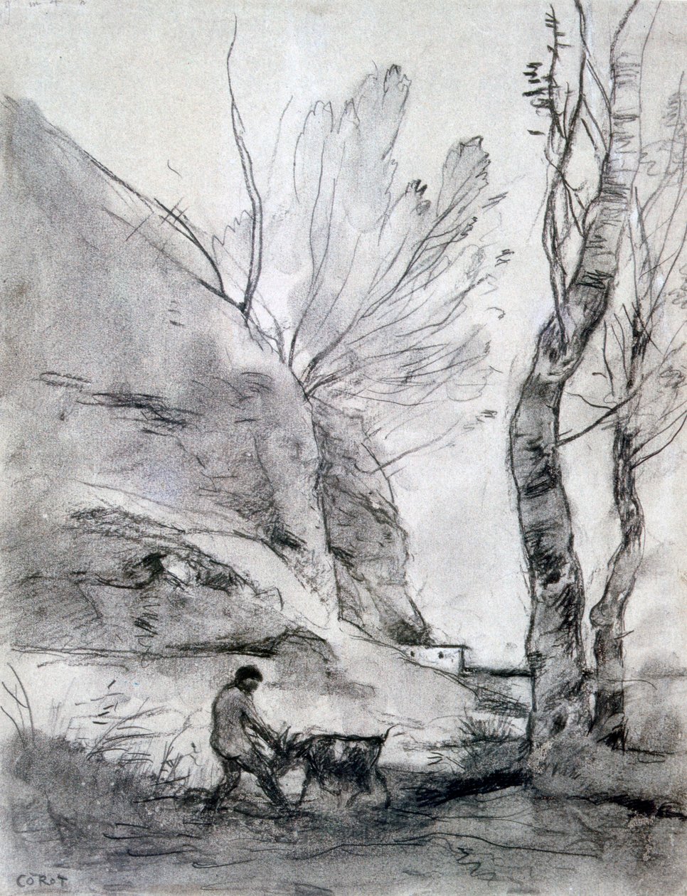 Homme luttant avec une chèvre, c1816-1875 - Jean-Baptiste-Camille Corot