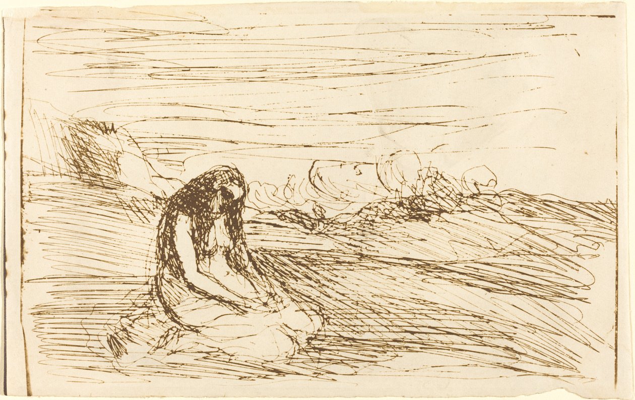 Marie Madeleine en méditation - Jean Baptiste Camille Corot
