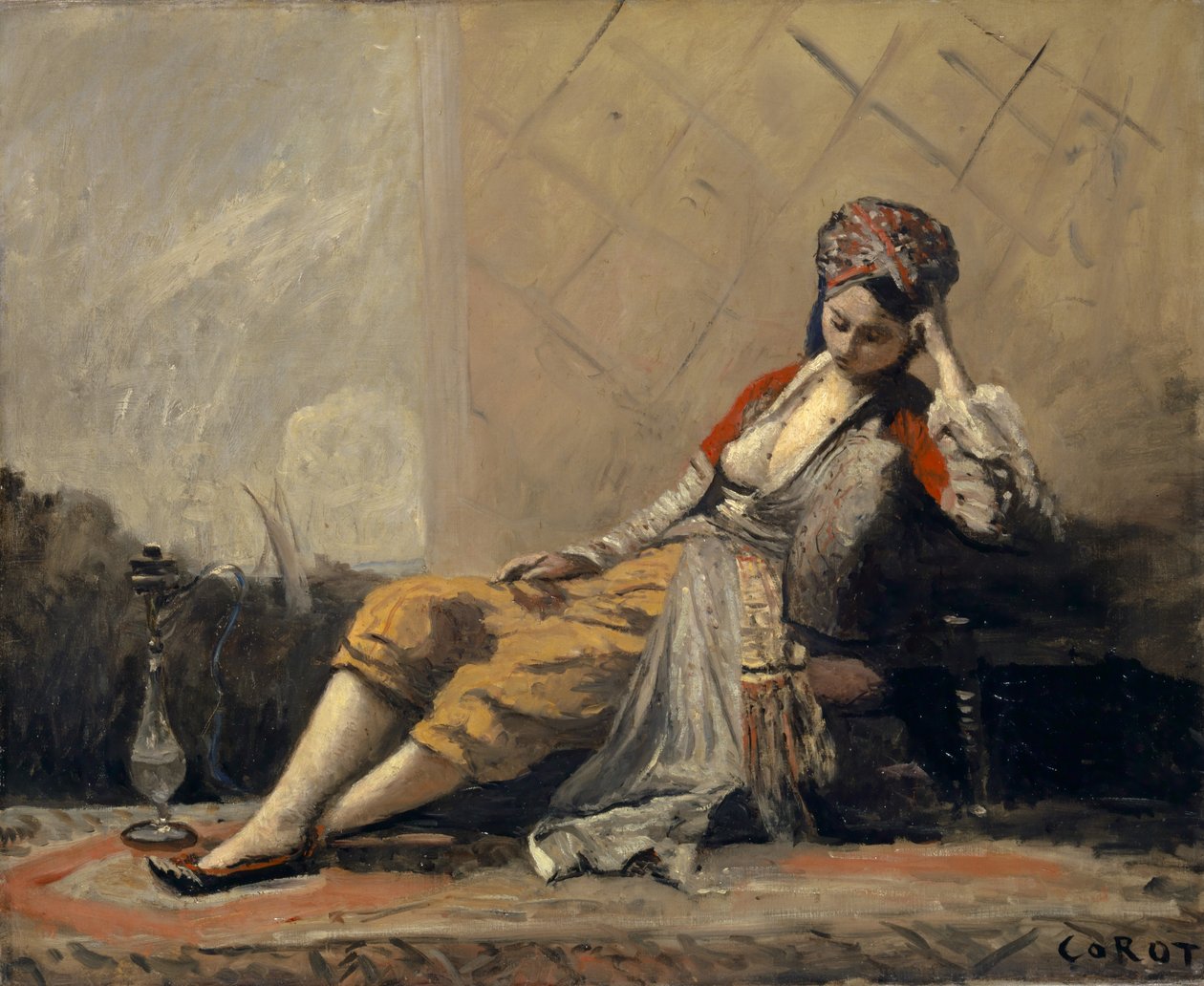 Odalisque - Jean-Baptiste-Camille Corot