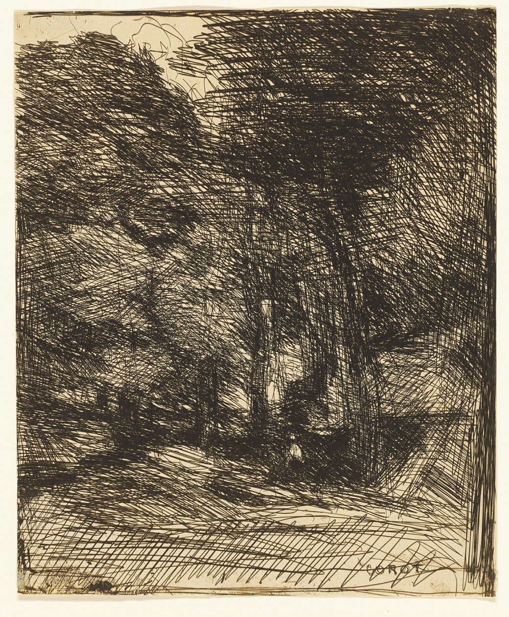 Souvenir de Bas-Bréau - Jean Baptiste Camille Corot