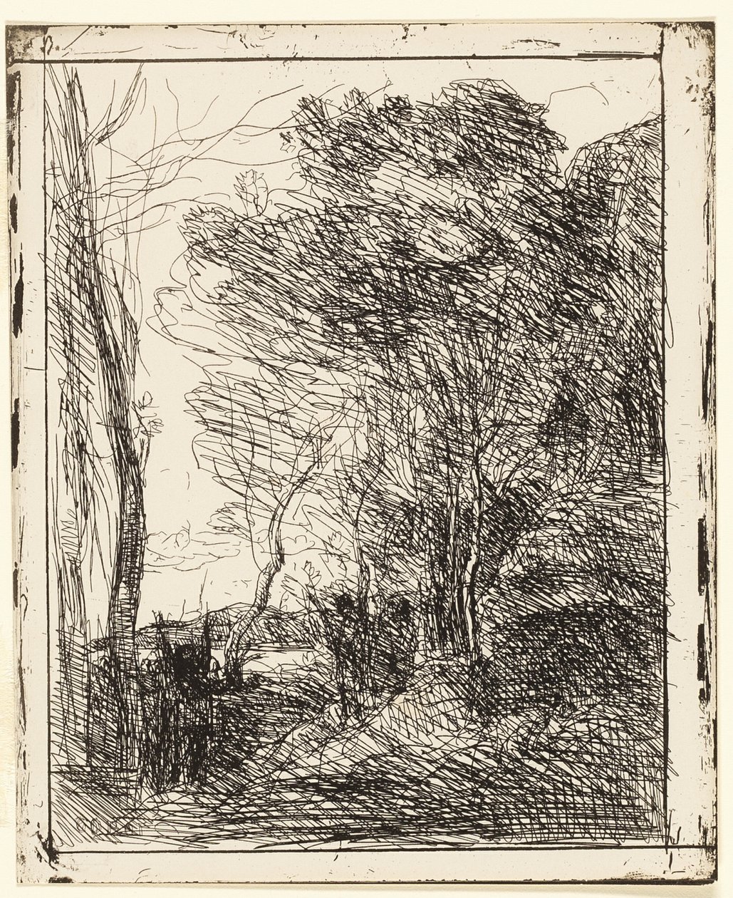 La clairière gauloise - Jean Baptiste Camille Corot