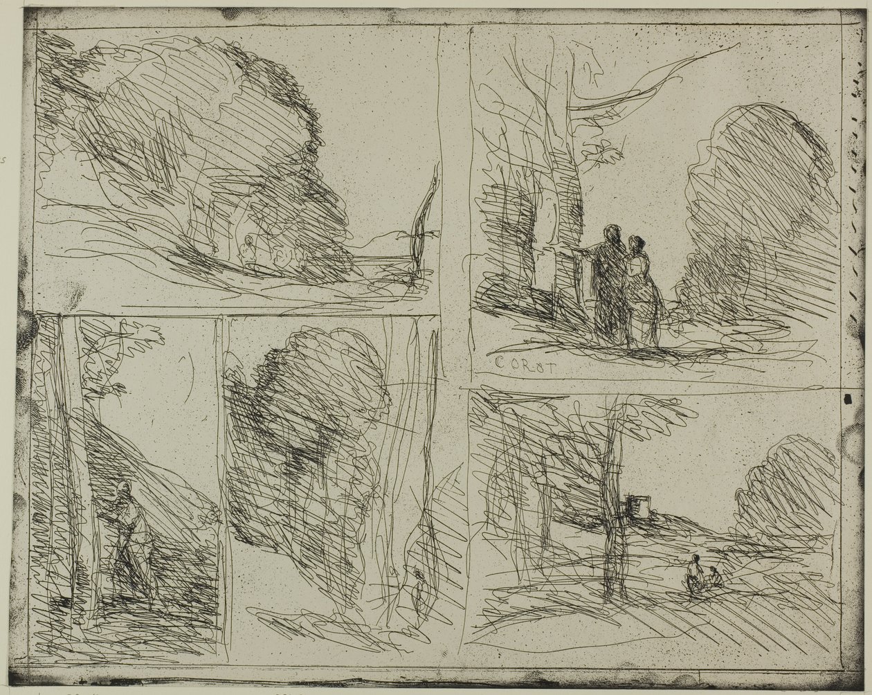 Le Jardin de Périclès - Jean Baptiste Camille Corot