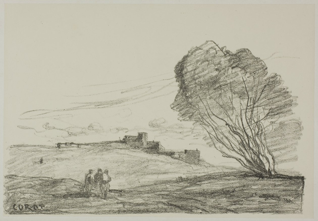 Le Fort isolé - Jean Baptiste Camille Corot