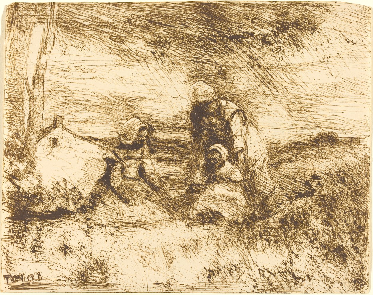 La petite sœur - Jean Baptiste Camille Corot
