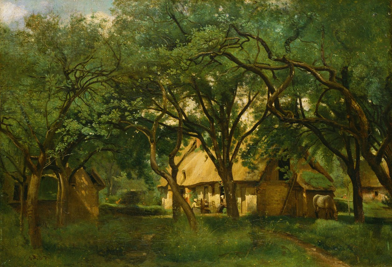 La ferme Toutain à Honfleur - Jean-Baptiste-Camille Corot