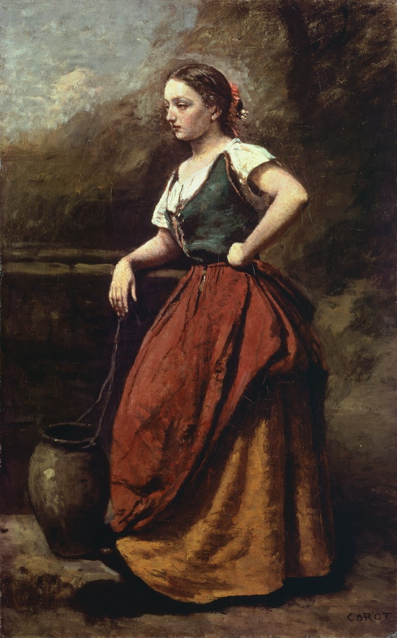 Jeune femme au puits - Jean-Baptiste-Camille Corot