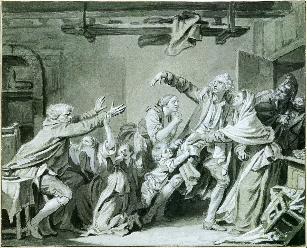Un père maudit son fils ingrat - Jean Baptiste Greuze