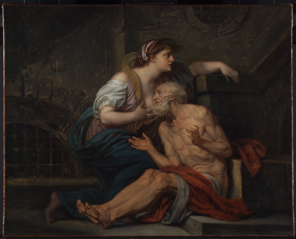 Cimon et Pero : "Roman Charity" (Charité romaine) - Jean Baptiste Greuze