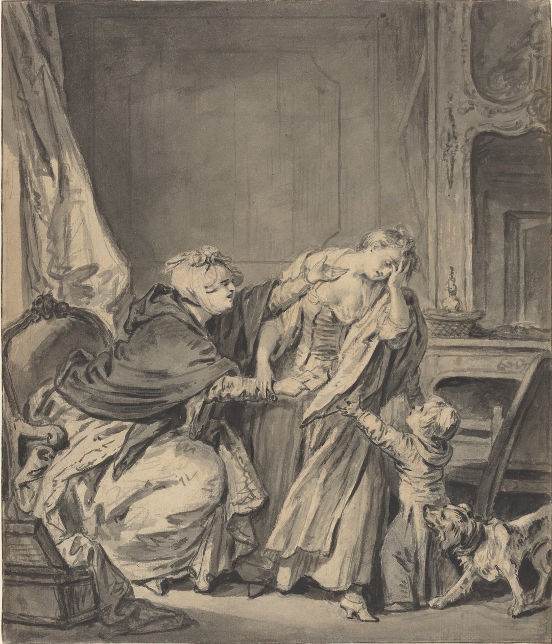 La mère en colère - Jean Baptiste Greuze