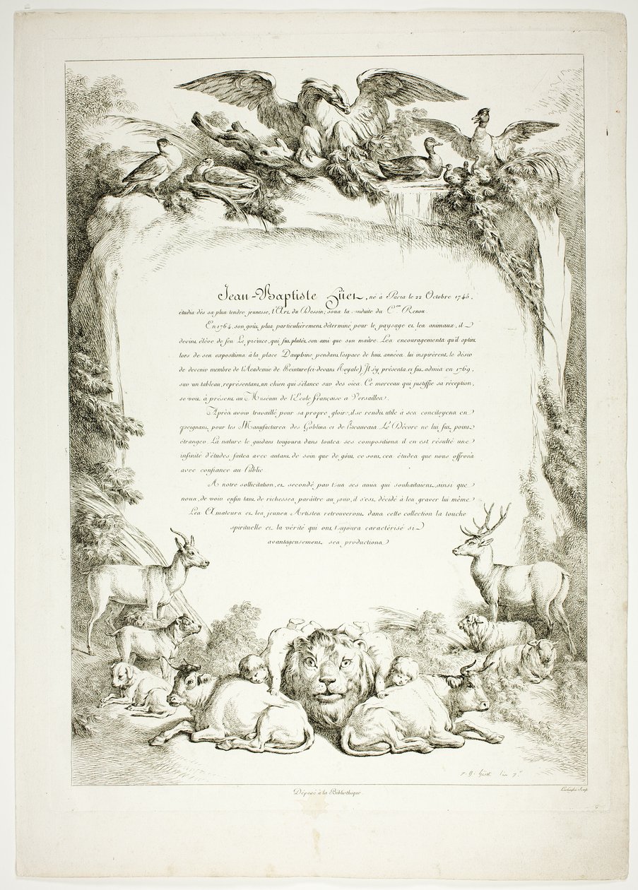 Page biographique de Oeuvres de J. B. Huet - Jean Baptiste Huet