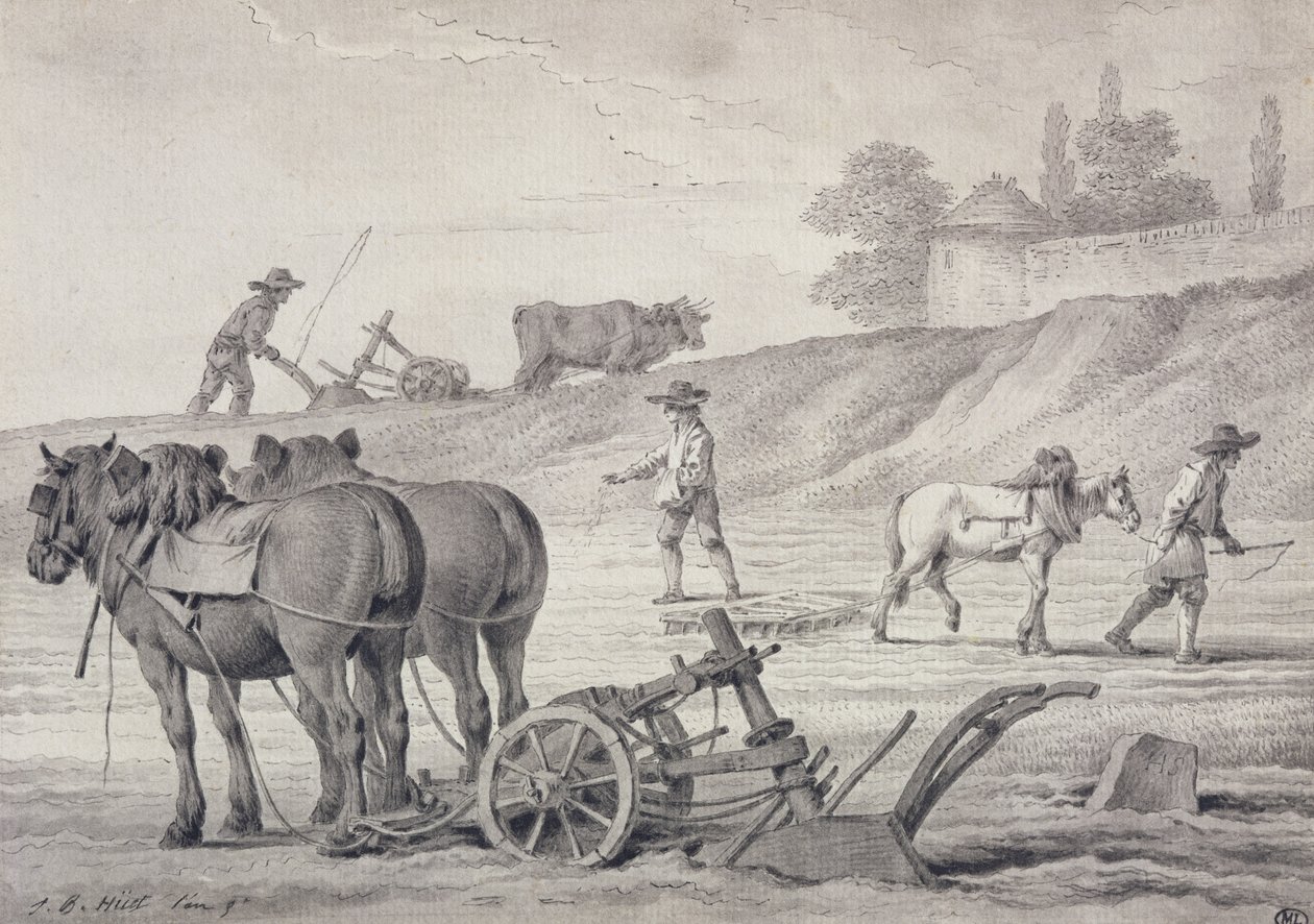 Labour des champs - Jean-Baptiste Huet