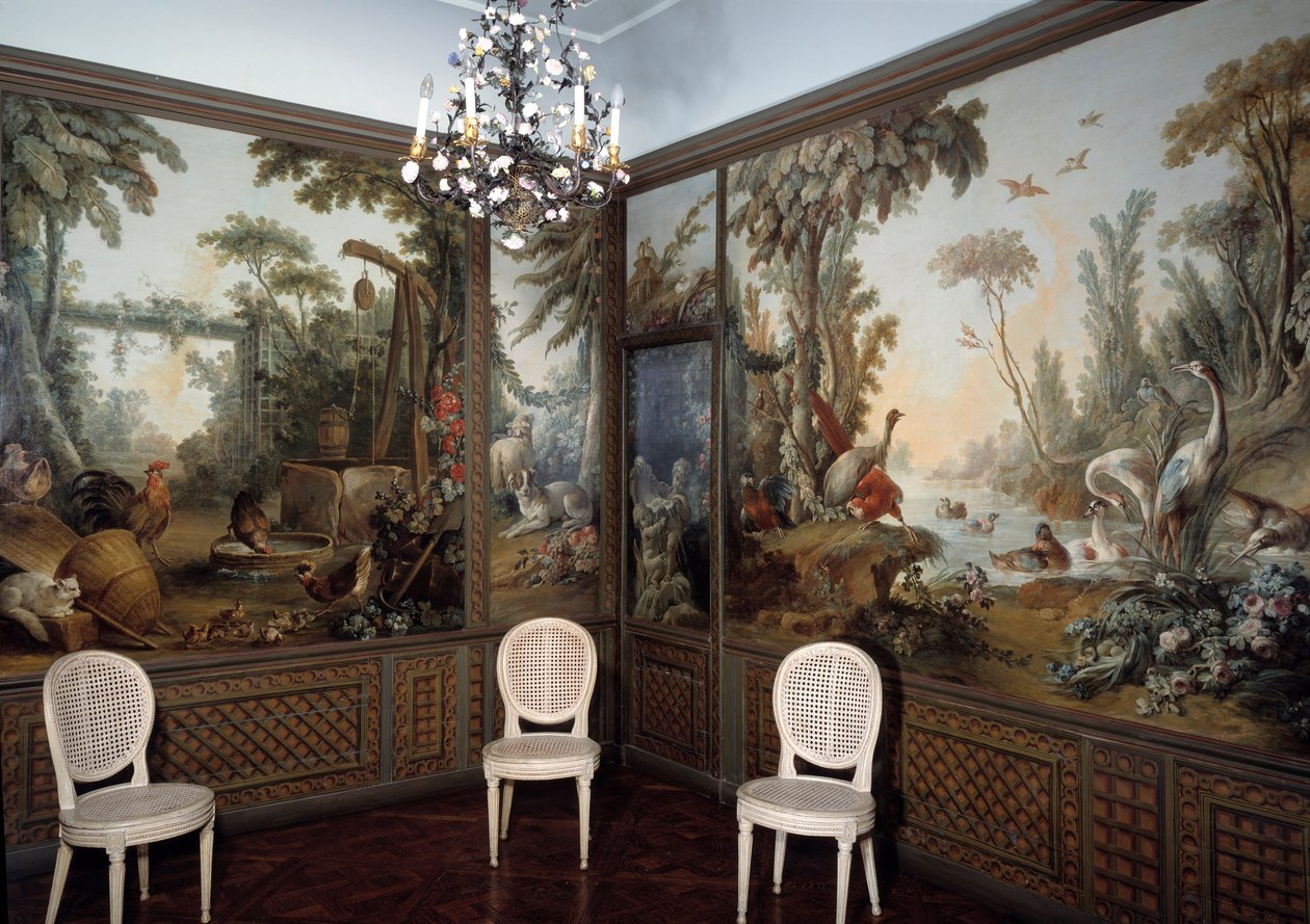 Vue du salon Demarteau décoré par Jean Baptiste Huet (1745-1811) - Jean Baptiste Huet