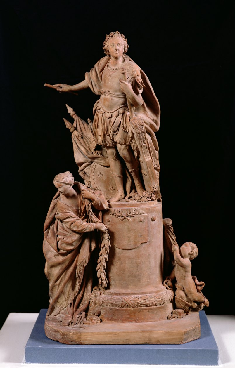 Louis XV (1710-74) en empereur romain, projet de statue pour l
