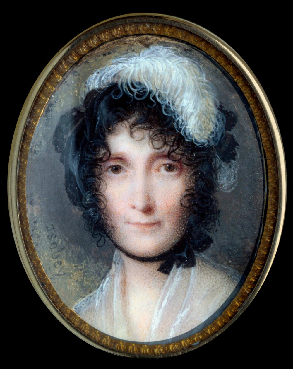 Portrait de Laetitia Bonaparte (Letizia Maria Ramolino) (1750-1836), mère de Napoléon Bonaparte - Jean Baptiste Isabey