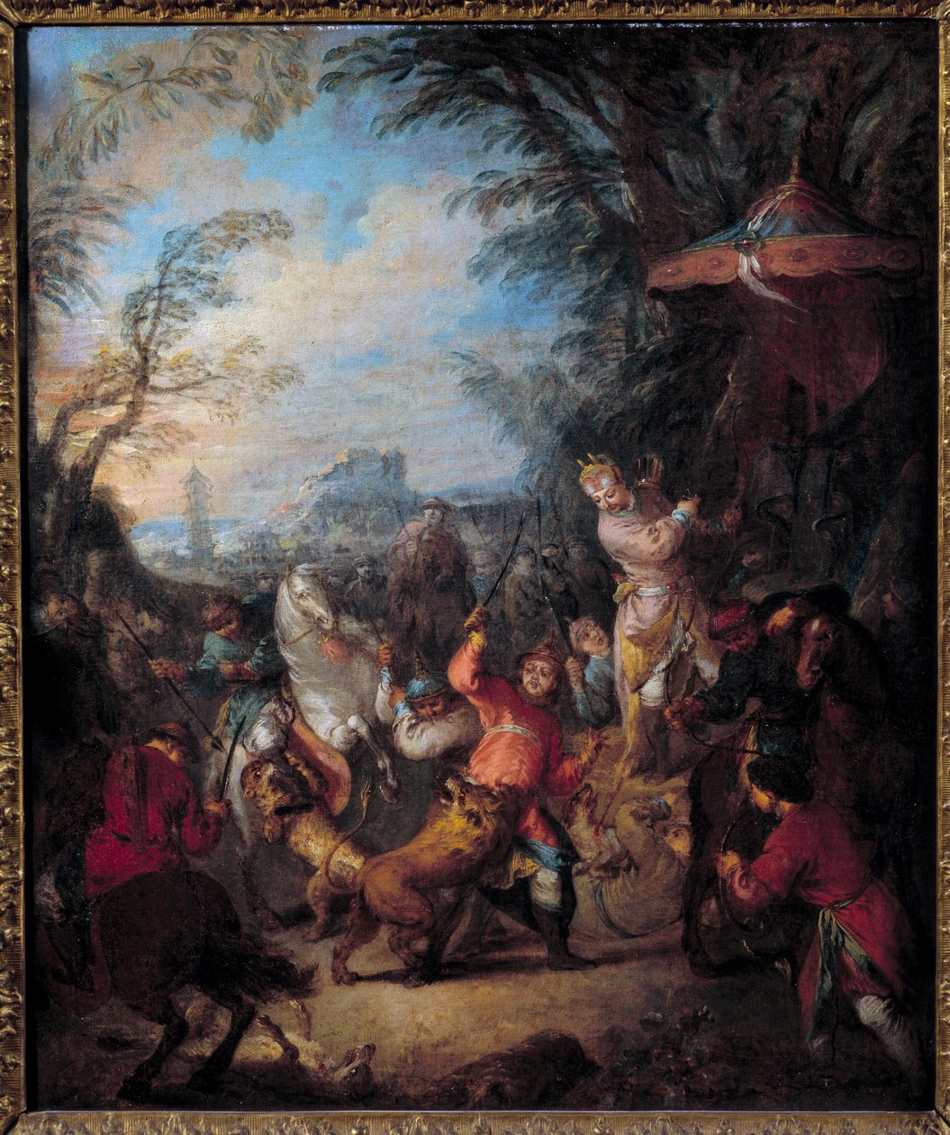 Chasse chinoise Peinture par Jean Baptiste Pater - Jean Baptiste Joseph Pater