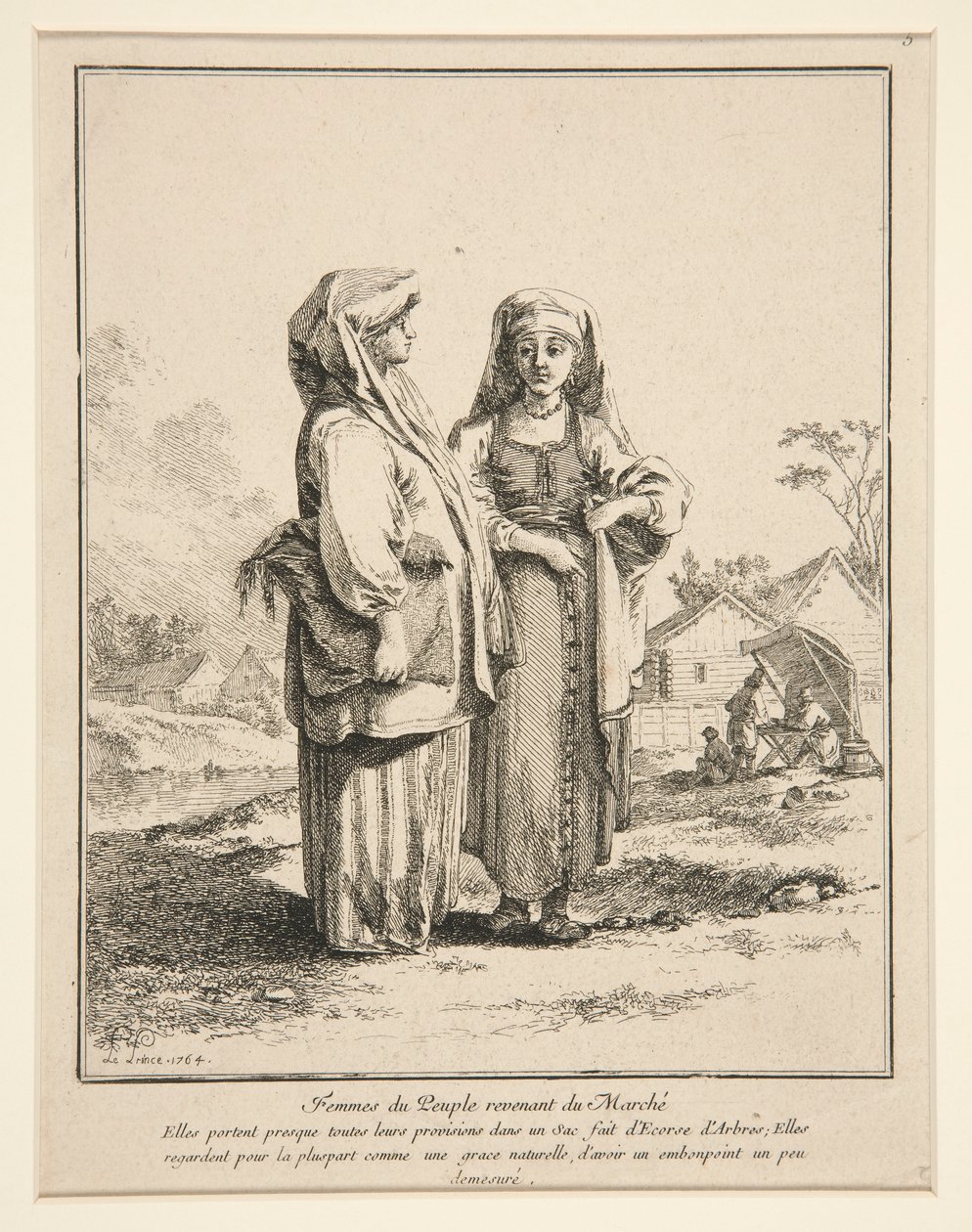 Femmes du Peuple Revenant du Marché - Jean Baptiste Le Prince