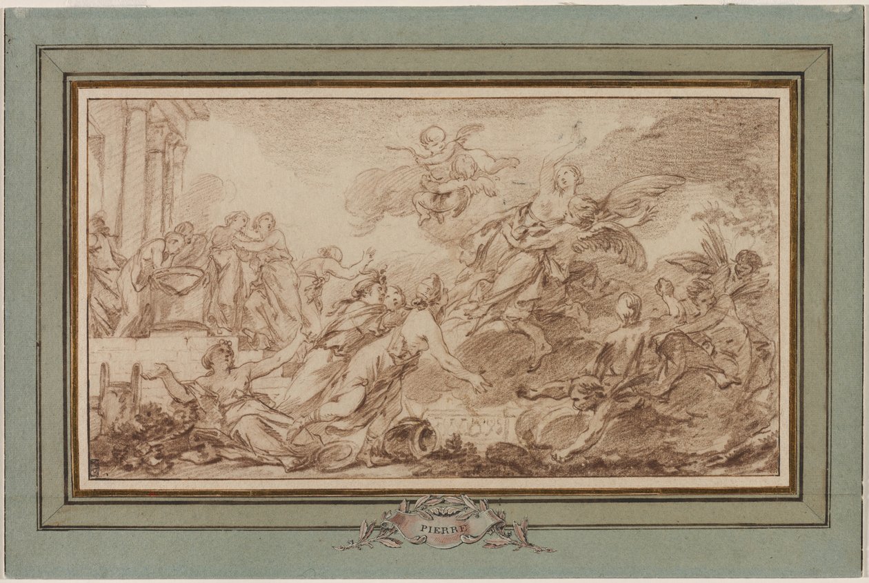 Borée enlevant Orithye, vers 1755-1760 - Jean Baptiste Marie Pierre