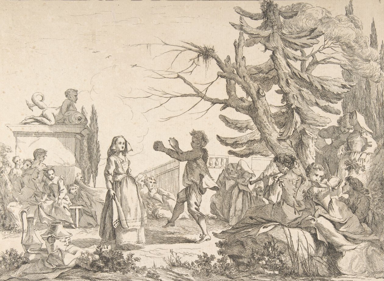 Danse improvisée, 1742 - Jean Baptiste Marie Pierre
