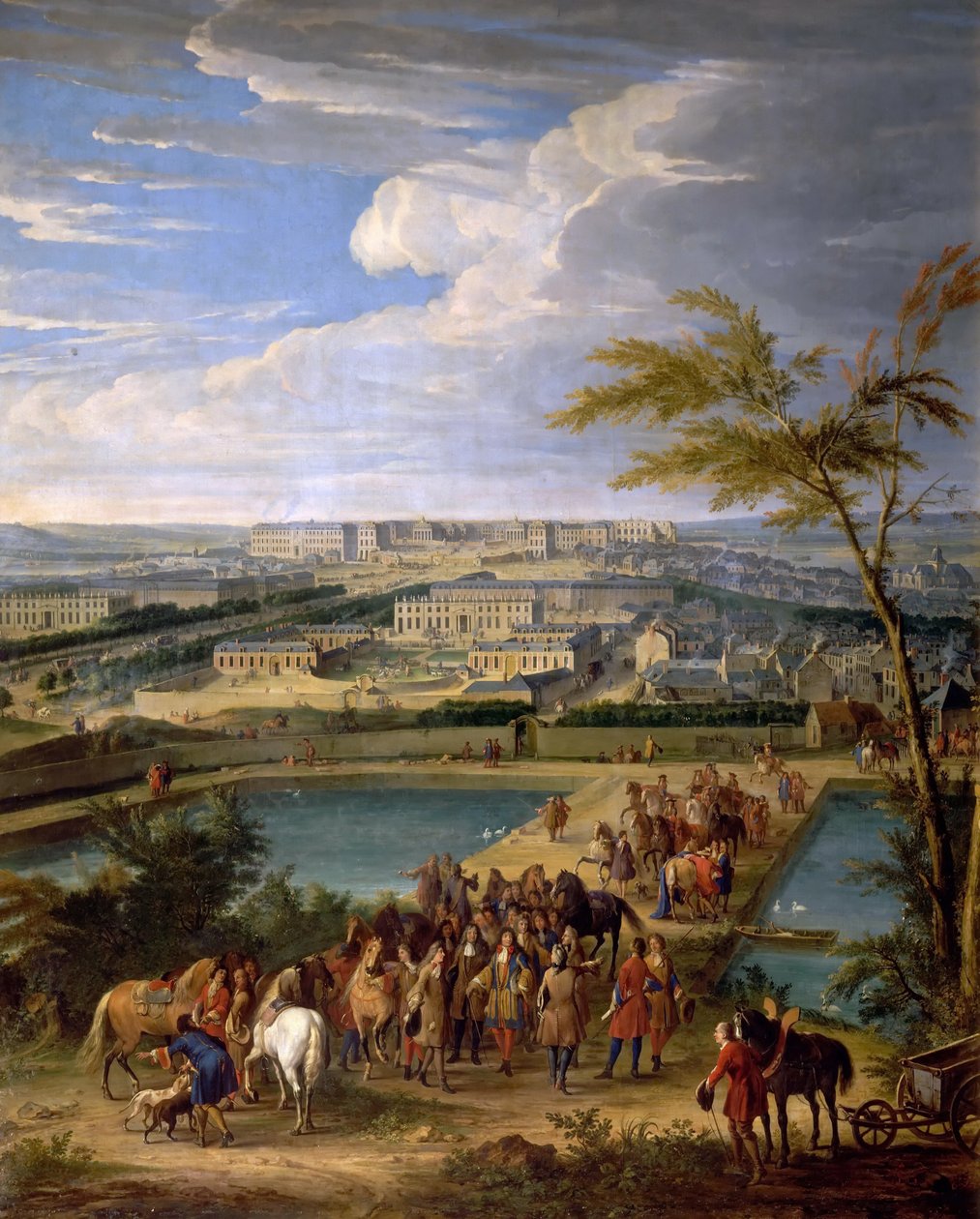 Vue de la ville et du Palais de Versailles, vue de la colline de Montbauron - Jean Baptiste Martin