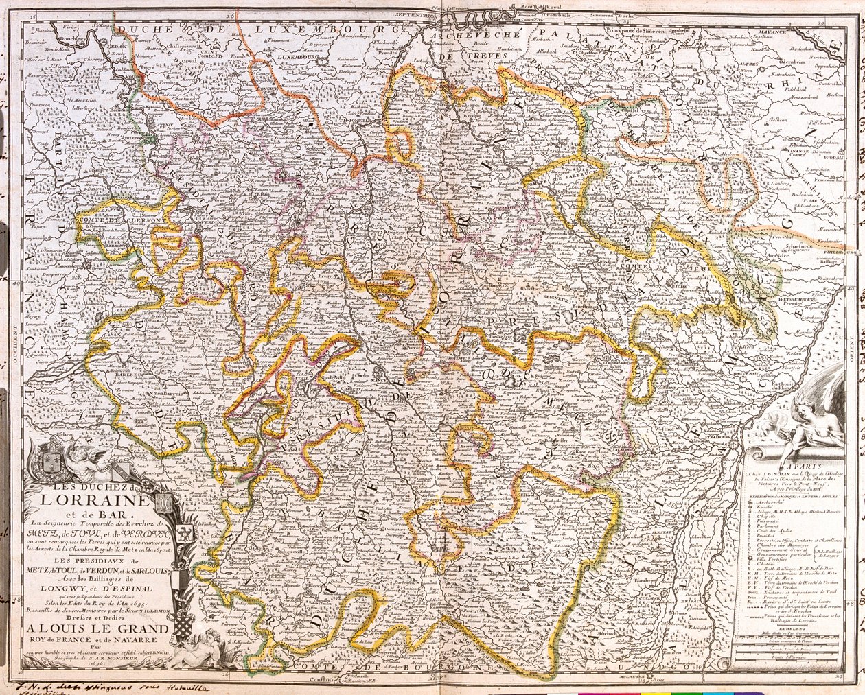 France (Region: Champagne-Ardenne, Lorraine, Alsace, Franche-Comté), Germany (State: Rhineland-Palatinate, Saarland) - Jean Baptiste Nolin