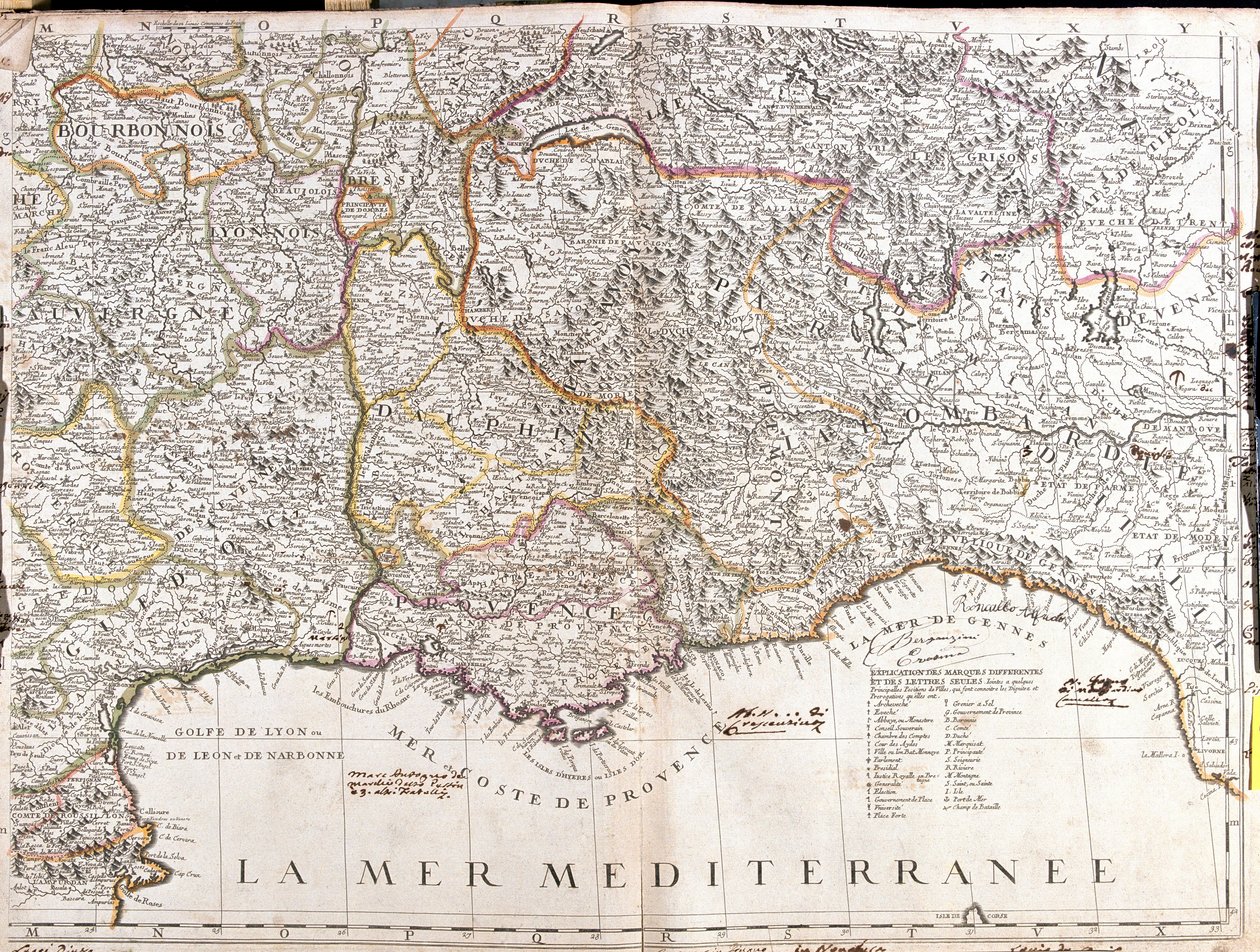 Carte du Dauphiné et de la Provence (France) - Jean Baptiste Nolin